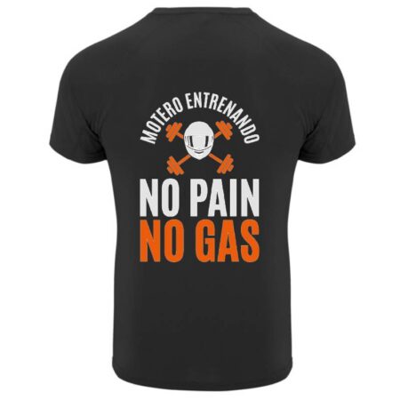 Camiseta Motero Entrenando No Pain No Gas - Imagen 5