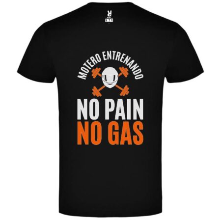 Camiseta Motero Entrenando No Pain No Gas - Imagen 3